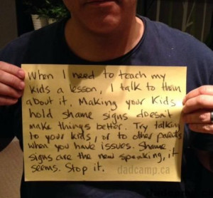 Shame Signs Are The New Spanking