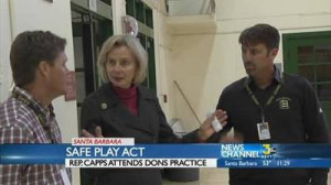 rep lois capps talks sports safety at sbhs capps reintroduced safe ...