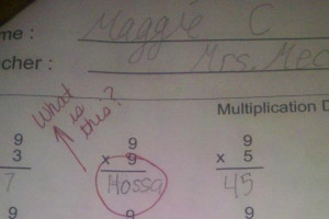... fan answers ‘Hossa’ on 3rd-grade math test, baffles teacher