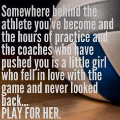 the hours of practice and the coaches who have pushed you is a little ...