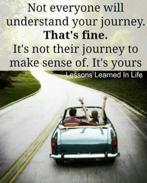 What's really cool is the ones that get your journey ... and together ...