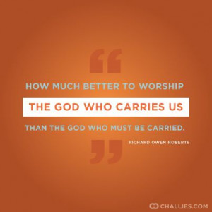 ... carries us than the god who must be carried.