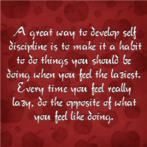 Quotes Self Discipline...