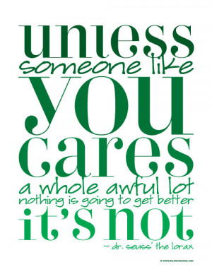 Earth Day #Printable – Dr. Seuss Quote