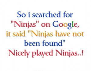 funny google @Amber @Thrifty Ninja