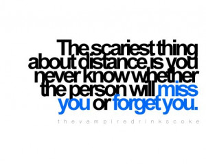 distance, miss, quote