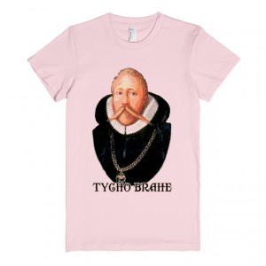 Tycho Brahe Portrait on T shirts, Hoodies, Tote bags
