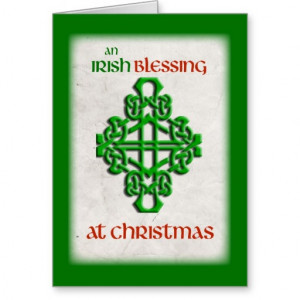 Irish Blessings at Christmas Greeting Cards