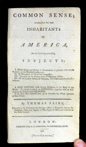 Common Sense Thomas Paine Quotes Thomas paine -- common sense