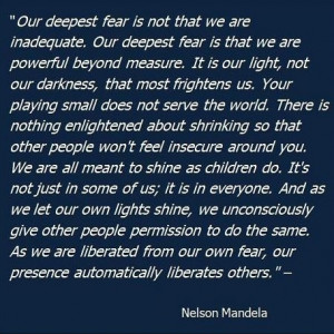 Quotes + Thoughts | Mandela on fighting our inner demons