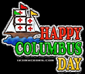 Happy Columbus Day Clip Art