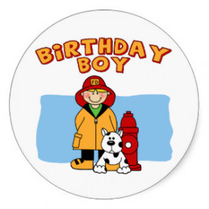 Firefighter Birthday Boy...