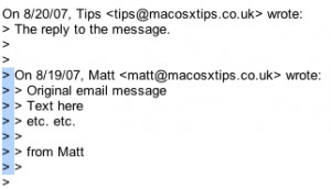 Remove Quotes in Email Messages