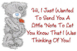 Hi I just wanted to Send you a Little Note – Thinking of you Graphic