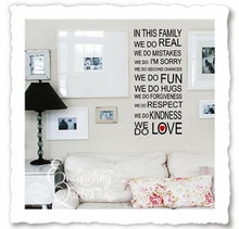 Family Wall Quotes | Vinyl Wall Decals - In this Family We Do Love. A ...