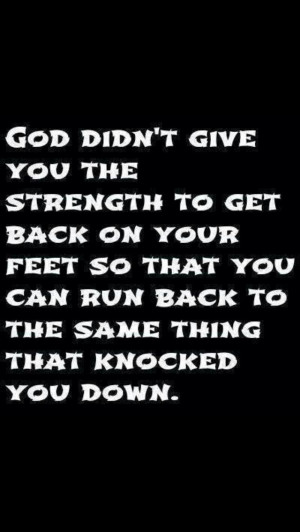 So I think this is a cheesy, but resonant quote. Heed the universe's ...