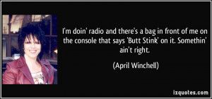 More April Winchell Quotes