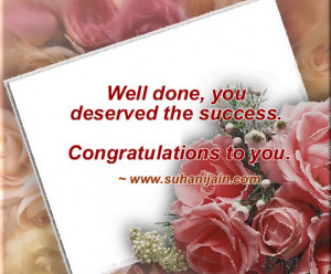 Congratulations On Your Success Quotes