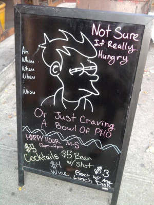 futurama pho - funny awesome restaurant signs