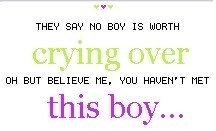 quotes about crying over a boy crying over a guy