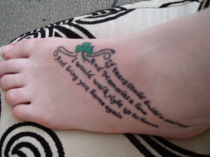 Memorial Foot Tattoo Quotes