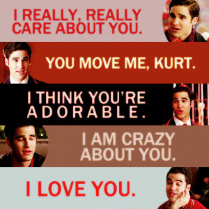 Klaine sweet cute adorable Klaine