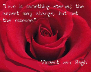 ... ; the aspect may change, but not the essence. – Vincent van Gogh