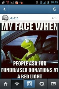Spot on, instagram, instafunny, kermit, fundraising, donations, funny