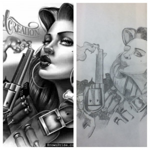 Gangster Girl Drawing Gangsta girl by constance97