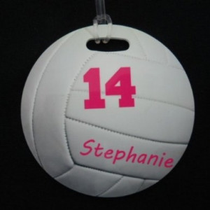 ... end of season) Amazon.com: personalized Round Volleyball Bag Tag