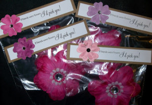 For these I used the sentiment from Floral Sentiments and the Flower ...