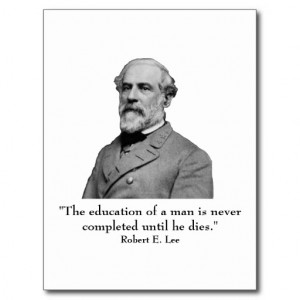 Robert E Lee and quote Postcards