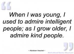 when i was young abraham heschel