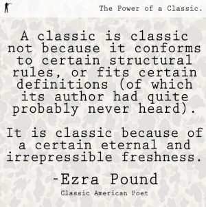Ezra Pound. Born in 1885. A classic American poet, critic and ...