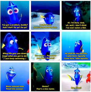 Dory Finding Nemo Quotes Squishy Dory quotes.