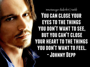 Johnny Depp Teenager Quote