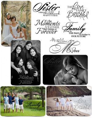 Word Art Collection - FAMILY TIES - (5) Custom Quotes for your Images ...