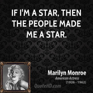 Marilyn Monroe Star Quote