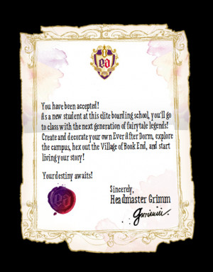 EVER AFTER HIGH VECTOR - Letter Of Acceptance by obscurepairing