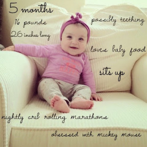 seriously cannot believe she is already 5 months old .
