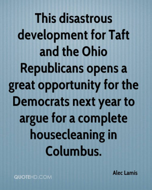 This disastrous development for Taft and the Ohio Republicans opens a