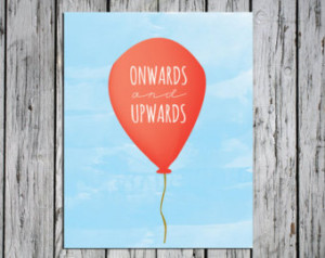 Red Balloon - Art Print - Onwards and Upwards ...