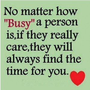 No Matter How Busy