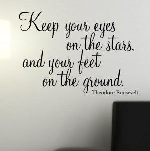 Keep your eyes on the Stars' wall quote sticker - WA503X