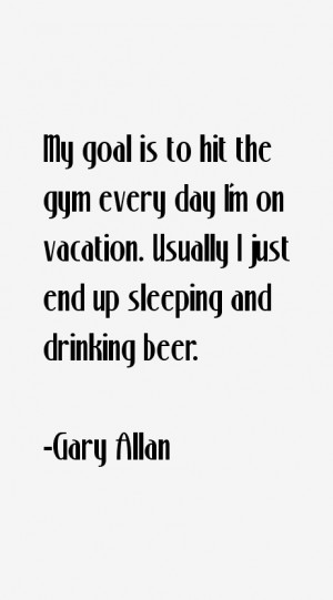 My goal is to hit the gym every day I'm on vacation. Usually I just ...