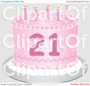 ... Art Illustration Of A Pink Twenty First Birthday Wallpaper wallpaper