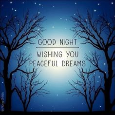 good night more good night peace dreams my families sweets dreams ...