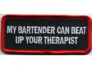 Funny Bartender Quotes My bartender can beat your
