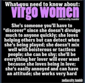 Virgo women...