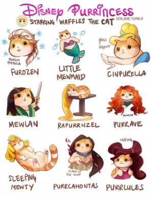 Anime and Disney Cat Puns, Gotcher Anime and Disney Cat Puns Here
